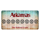Arkansas Diamond Cut License Plate Strips (Set of 8) 2nd Amendment