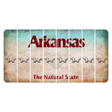 Arkansas Diamond Cut License Plate Strips (Set of 8) Dog