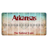Arkansas Diamond Cut License Plate Strips (Set of 8) Menorah