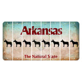 Arkansas Diamond Cut License Plate Strips (Set of 8) Donkey