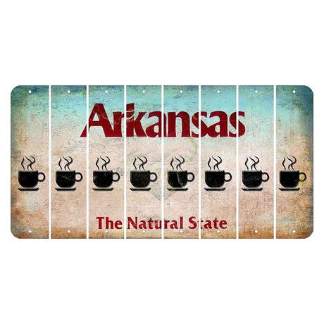 Arkansas Diamond Cut License Plate Strips (Set of 8) Coffee Mug