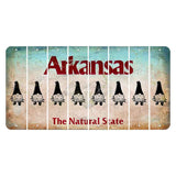 Arkansas Diamond Cut License Plate Strips (Set of 8) Gnome