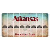 Arkansas Diamond Cut License Plate Strips (Set of 8) Hot Rod