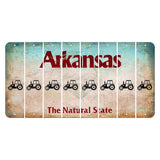 Arkansas Diamond Cut License Plate Strips (Set of 8) Tractor