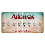 Arkansas Diamond Cut License Plate Strips (Set of 8) Swordfish