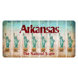 Arkansas Diamond Cut License Plate Strips (Set of 8) Statue of Liberty