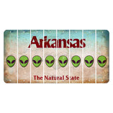 Arkansas Diamond Cut License Plate Strips (Set of 8) Alien