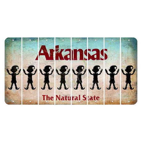 Arkansas Diamond Cut License Plate Strips (Set of 8) Elf