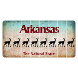 Arkansas Diamond Cut License Plate Strips (Set of 8) Doe