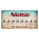 Arkansas Diamond Cut License Plate Strips (Set of 8) Scorpion