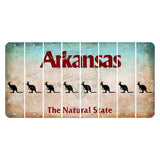 Arkansas Diamond Cut License Plate Strips (Set of 8) Kangaroo