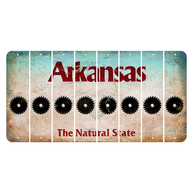 Arkansas Diamond Cut License Plate Strips (Set of 8) Saw Blade