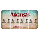 Arkansas Diamond Cut License Plate Strips (Set of 8) Zodiac Sign - Virgo