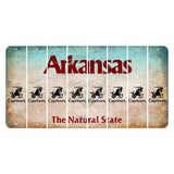 Arkansas Diamond Cut License Plate Strips (Set of 8) Zodiac Sign - Capricorn