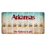Arkansas Diamond Cut License Plate Strips (Set of 8) Forklift