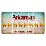 Arkansas Diamond Cut License Plate Strips (Set of 8) Dump Truck