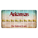 Arkansas Diamond Cut License Plate Strips (Set of 8) Cement Truck