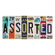 Assorted Novelty Cut License Plate Strips (Set of 8) A