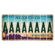Arizona Desert Scene Cut License Plate Strips (Set of 8) A