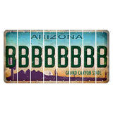Arizona Desert Scene Cut License Plate Strips (Set of 8) B