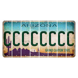 Arizona Desert Scene Cut License Plate Strips (Set of 8) C