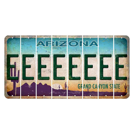Arizona Desert Scene Cut License Plate Strips (Set of 8) E