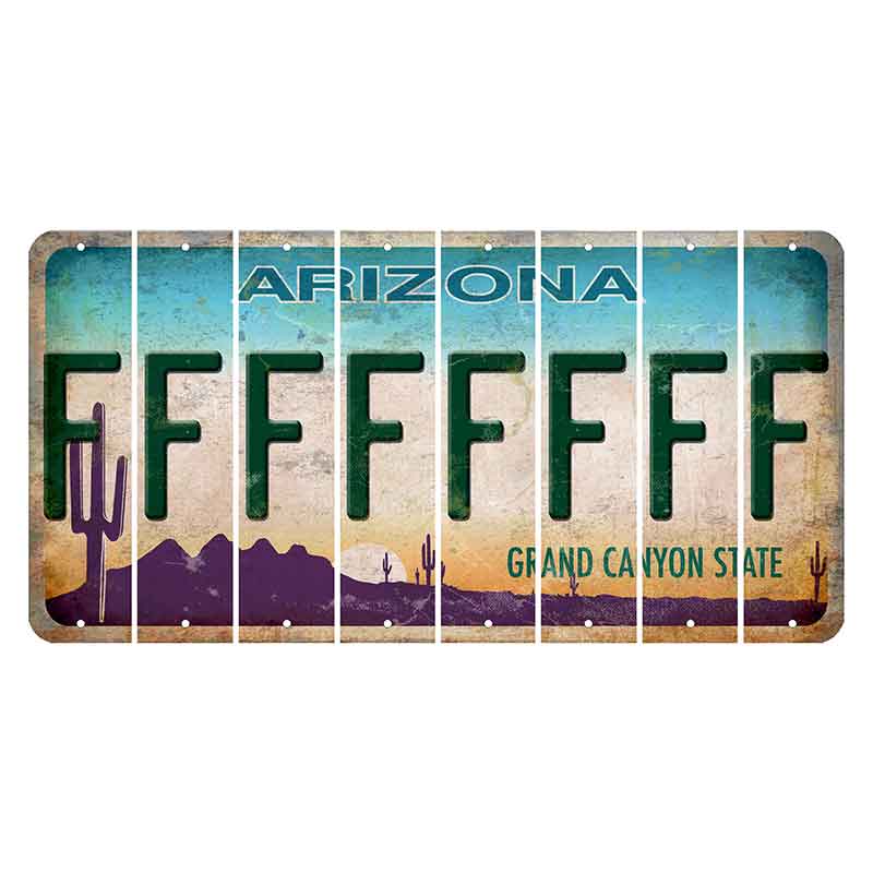 Arizona Desert Scene Cut License Plate Strips (Set of 8) F