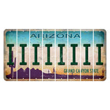 Arizona Desert Scene Cut License Plate Strips (Set of 8) I