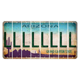 Arizona Desert Scene Cut License Plate Strips (Set of 8) L