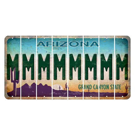 Arizona Desert Scene Cut License Plate Strips (Set of 8) M