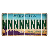 Arizona Desert Scene Cut License Plate Strips (Set of 8) N