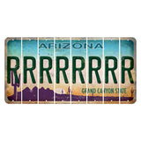 Arizona Desert Scene Cut License Plate Strips (Set of 8) R