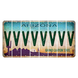 Arizona Desert Scene Cut License Plate Strips (Set of 8) V