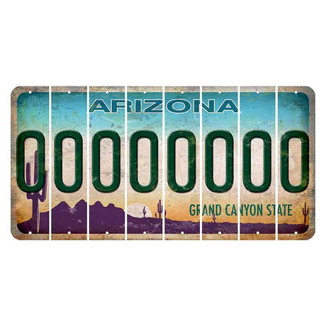 Arizona Desert Scene Cut License Plate Strips (Set of 8) 0