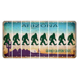 Arizona Desert Scene Cut License Plate Strips (Set of 8) Bigfoot