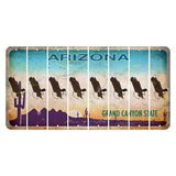 Arizona Desert Scene Cut License Plate Strips (Set of 8) Bald Eagle