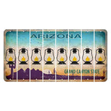 Arizona Desert Scene Cut License Plate Strips (Set of 8) Lantern