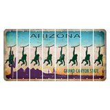 Arizona Desert Scene Cut License Plate Strips (Set of 8) Monkey