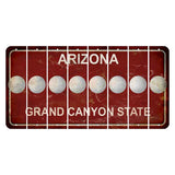 Arizona Maroon Cut License Plate Strips (Set of 8) Golfball