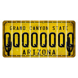 Arizona Yellow Cut License Plate Strips (Set of 8) Q