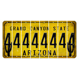 Arizona Yellow Cut License Plate Strips (Set of 8) 4