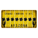 Arizona Yellow Cut License Plate Strips (Set of 8) Sea Turtle