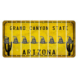 Arizona Yellow Cut License Plate Strips (Set of 8) French Fries