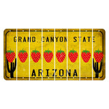 Arizona Yellow Cut License Plate Strips (Set of 8) Stethoscope