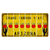 Arizona Yellow Cut License Plate Strips (Set of 8) Swordfish