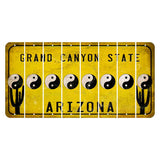 Arizona Yellow Cut License Plate Strips (Set of 8) X Controller