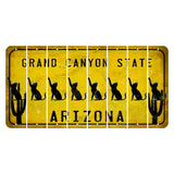 Arizona Yellow Cut License Plate Strips (Set of 8) Zodiac Sign - Virgo