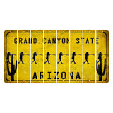 Arizona Yellow Cut License Plate Strips (Set of 8) Softball
