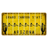 Arizona Yellow Cut License Plate Strips (Set of 8) Gadsden