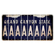 Arizona Navy Cut License Plate Strips (Set of 8) A